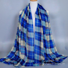 Productos en stock clásico a cuadros algodón voile modelo hijab